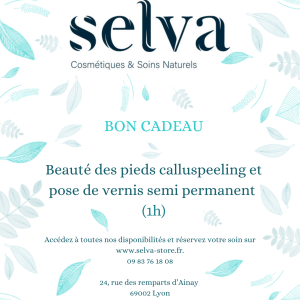 Bon cadeau beauté des pieds calluspeeling et pose de vernis naturel