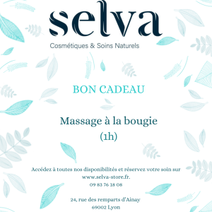 Bon cadeau massage à la bougie 1h
