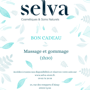 Bon cadeau massage et gommage 1h30