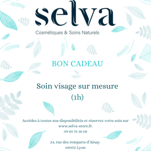 Bon cadeau soin visage sur mesure 1h