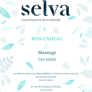 Bon cadeau massage 30min