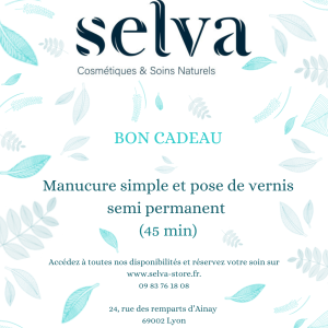 Bon cadeau pose de semi permanent Manucurist