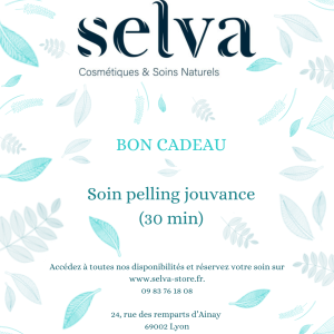 Bon cadeau soin visage peeling jouvance